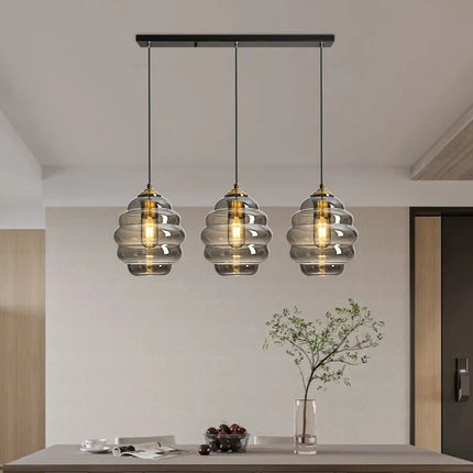 Suspension moderne en verre teinté pour intérieur — LZ4X9P