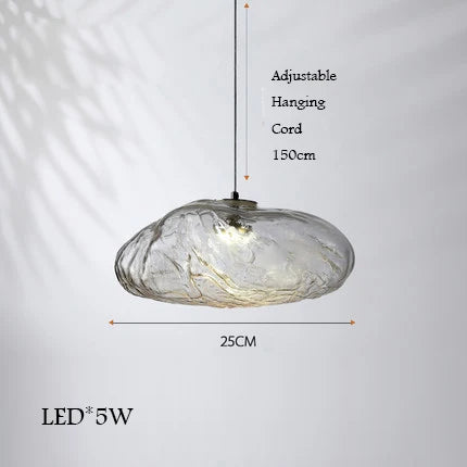 Lustre en verre design nuage décoratif pour intérieur de villa — LZ4X9M2