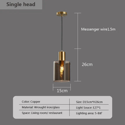 Suspension en verre au design moderne pour éclairage intérieur — LZ4Q9T1
