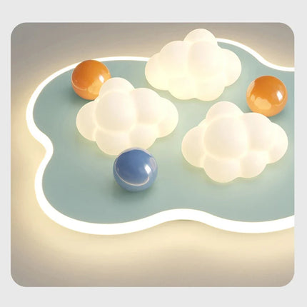 Plafonnier créatif ciel et nuages pour chambre d'enfant chaleureux — LZ4X9T