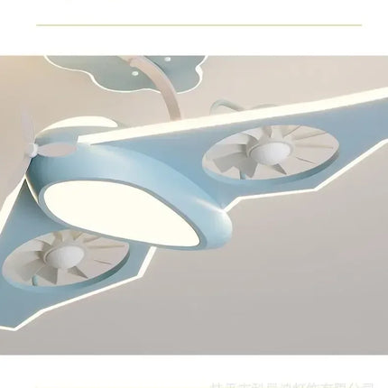 Plafonnier ventilateur électrique au design moderne pour chambre d'enfants — LZ4X9T