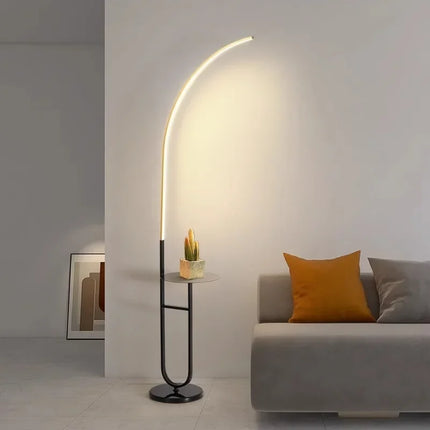 Lampadaire LED avec rangement intégré pour lecture et détente — LZ4X9T2