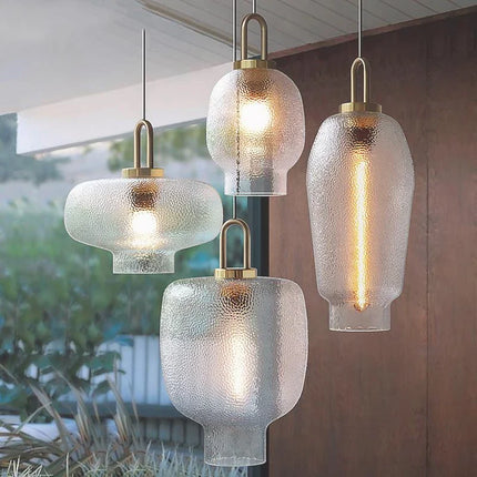 Lustre suspension en verre au design minimaliste et léger — LZ4X9P2Q