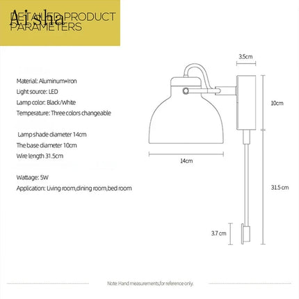 Applique murale LED minimaliste avec variation de luminosité infinie — LZ4X9T2
