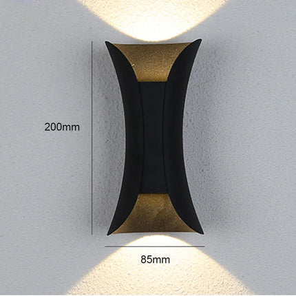 Applique murale LED étanche en aluminium pour extérieur moderne — LZ4X9P2