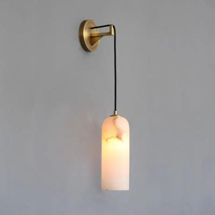 Applique murale minimaliste en marbre naturel avec câble ajustable — LZ4X9P2