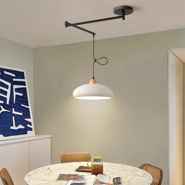 Lustre LED télescopique à bras long pour salle à manger moderne — LZ4X9Q7