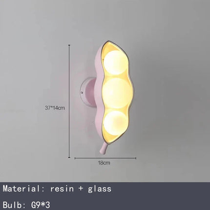Lustre en verre à pois avec éclairage en résine créative — LZ4X9J