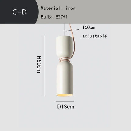 Lustre moderne en métal avec fil réglable — LZ4P9XQ