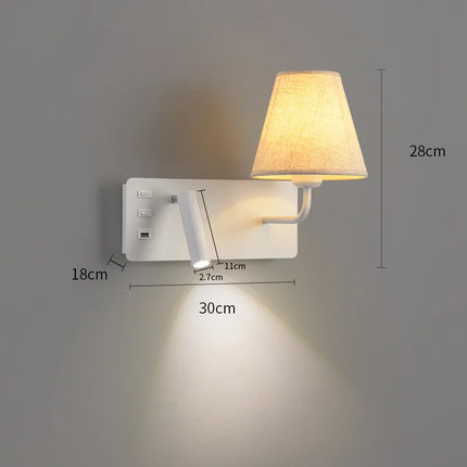 Applique murale LED pour lecture enfant avec interrupteur USB — LZ4X9T2