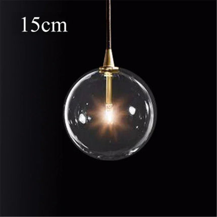 Suspension en verre transparent pour éclairage décoratif moderne — LZ4T9Q2B