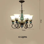 6 lumières / Sans ampoule