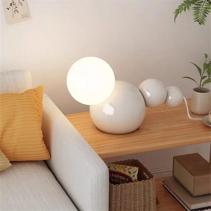 Lampe de chevet ronde en verre pour intérieur décoratif — LZ4X9T