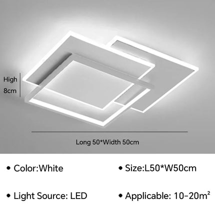lustre moderne simple pour décoration intérieure lumineuse