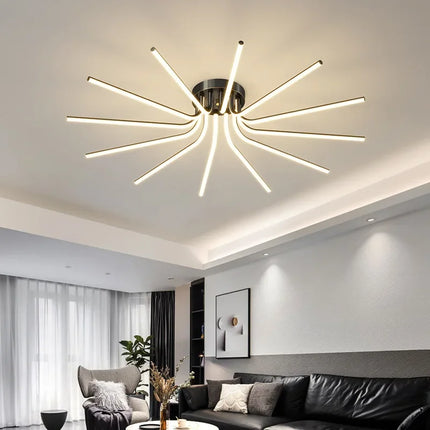 Plafonnier LED en cuivre au design artistique moderne — LZ4X9T2