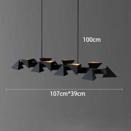 Lustre décoratif moderne en métal noir pour intérieur — LZ4X9T