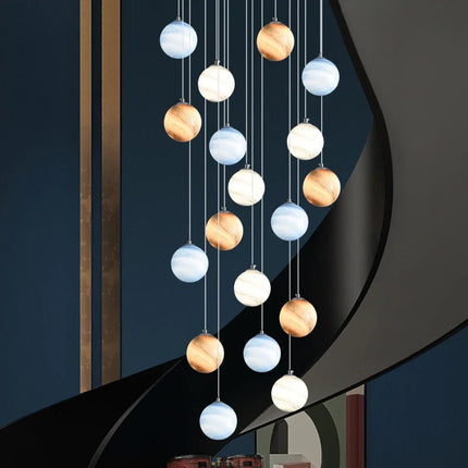 Lustre boule colorée pour éclairage moderne et élégant — LZ4G7Q2