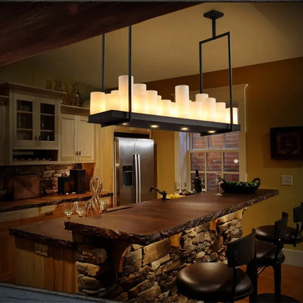 Lustre LED moderne en verre pour décoration intérieure — LZ4X9T2