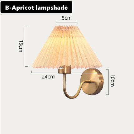 Applique murale plissée en tissu style nordique décorative — LZ4XJ9