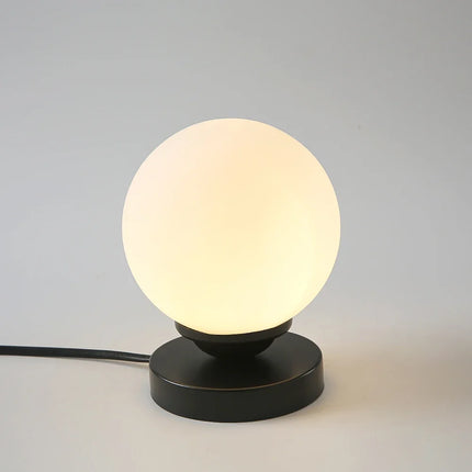 Lampe de table LED boule en verre doré pour bureau — LZ4X9P2
