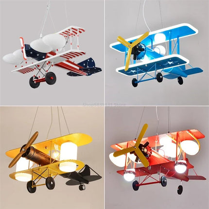 Suspension LED enfant en forme d’avion style nordique moderne — LZ4QX7