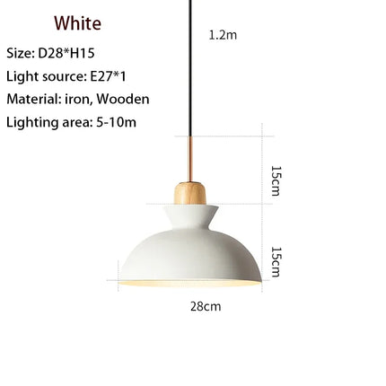 Suspension nordique en bois massif pour décoration intérieure — LZ4X9P