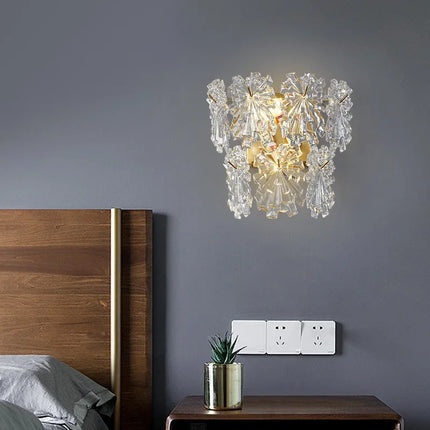 Plafonnier LED en verre cristal au design minimaliste pour intérieur élégant — LZ4X9Q2M