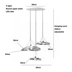 Base ronde à 3 lumières / Blanc chaud