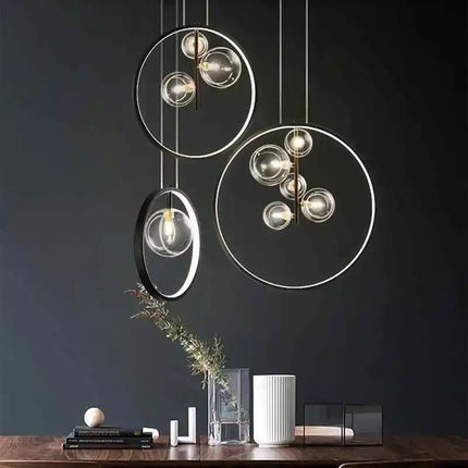 Suspension moderne en verre à bulles pour décoration intérieure et restaurant — LZ4X9T2