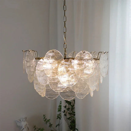 Lustre en verre style médiéval pour décoration romantique intérieure — LZ4X9P2