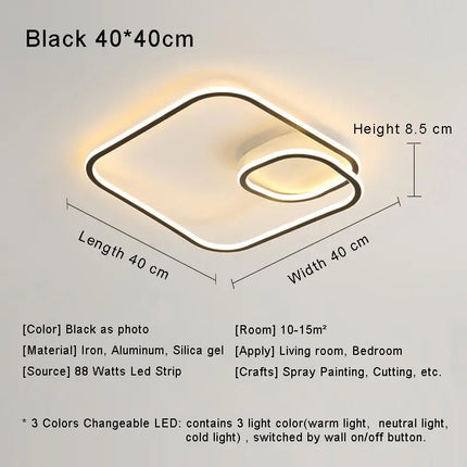 Plafonnier LED design pour éclairage intérieur décoratif — LZ4X9T