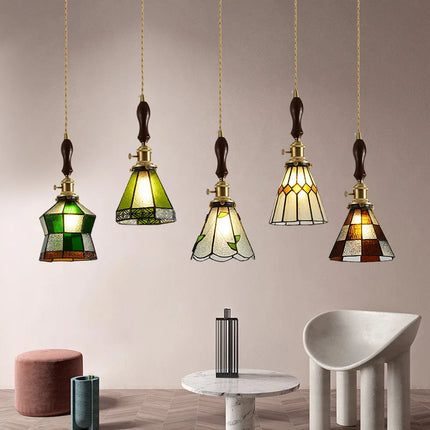 Suspension nordique en cuivre avec verre teinté pour intérieur — LZ4X9P