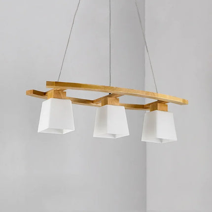 Suspension en bois style nordique japonais pour intérieur contemporain — LZ4X9M