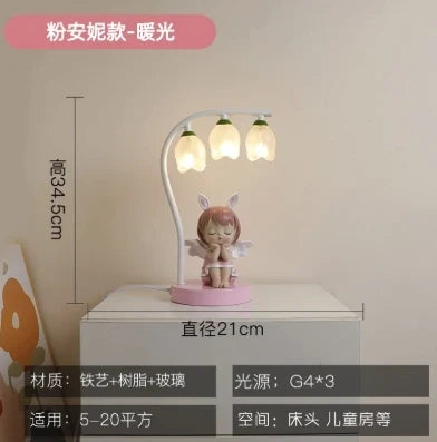 Lampe de bureau enfant design lapin princesse mignon — LZ4T9Q2