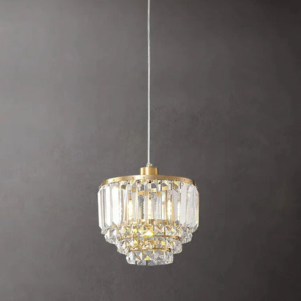 Lustre en cristal et cuivre au design moderne pour décoration — LZ4J9X
