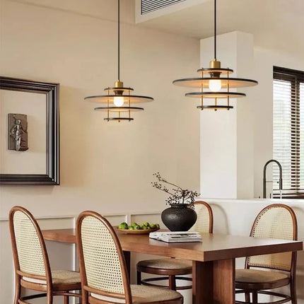 Lustre en bois massif style médiéval pour restaurant rétro — LZ4X9T2