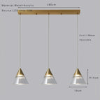 3-light pendant / cool white 6000K
