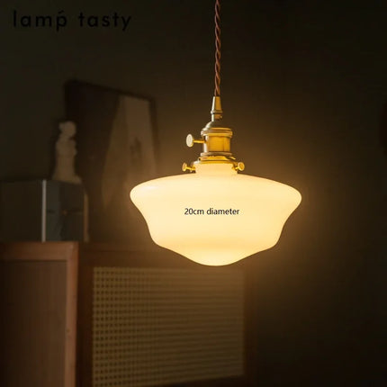 iwhd suspension led en verre et cuivre style nordique moderne