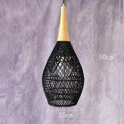 Suspension rotin vintage d’Asie du Sud-Est pour salle à manger et restaurant — LZ4X9P