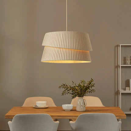 Lustre suspension minimaliste en tissu fait main style wabi sabi — LZ3F9XQ