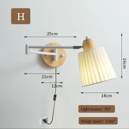 Applique murale rétractable pour lecture et étude moderne — LZ4X9T