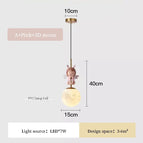 Ae lune rose en 3D / Pas d'ampoule