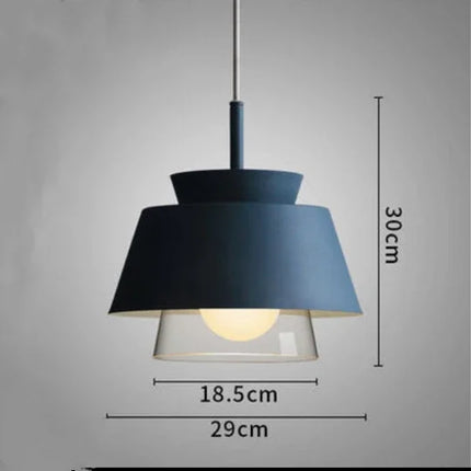 Suspension décorative en verre et fer style nordique pour intérieur — LZ4M9X2