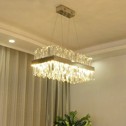 Lustre en cristal lumineux style nordique pour décoration moderne — LZ4XJ9