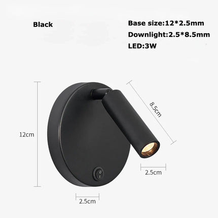 Applique murale LED rotative avec interrupteur pour lecture — LZ4N7Q2