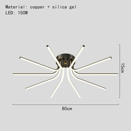 Lustre LED minimaliste pour éclairage intérieur polyvalent — LZ4X9B2