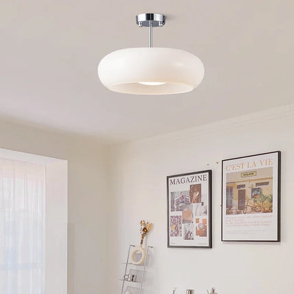 Plafonnier LED moderne style nordique cuivre et verre pour salon — LZ4X9T1