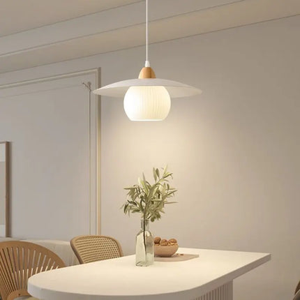 Suspension LED nordique en bois massif pour restaurant — LZ4X9T