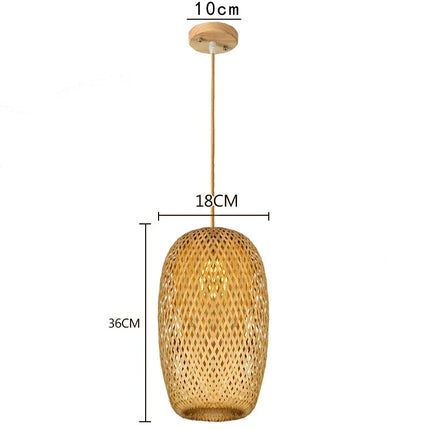 Suspension Bambou rotin lumière lampara Techo bambou paille lustre lumière décoration de la maison Art déco plafond suspension lustre