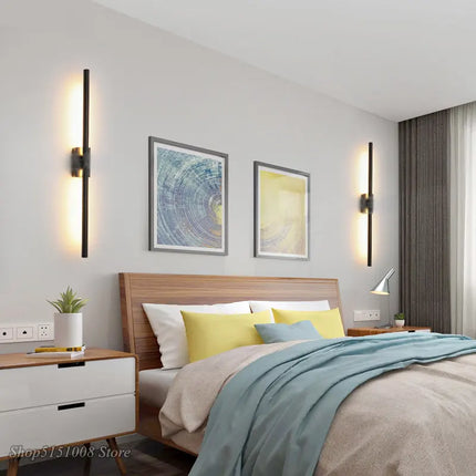 Applique murale LED linéaire simple à éclairage haut et bas — LZ4X9T